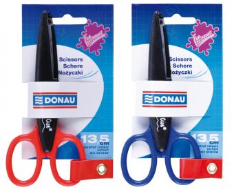 Foarfeca decorativa pentru copii, 13.5cm, in blister, DONAU - culori asortate