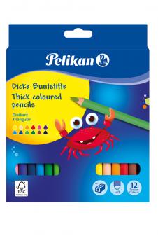 CREIOANE COLOR JUMBO, SET 12 CULORI + ASCUTITOARE
