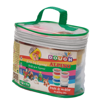 Kit 8 culori x 40gr. plastilina magica, 320 grame, ALPINO