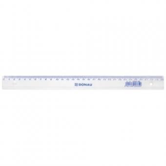 Rigla din plastic transparent, 30cm, DONAU