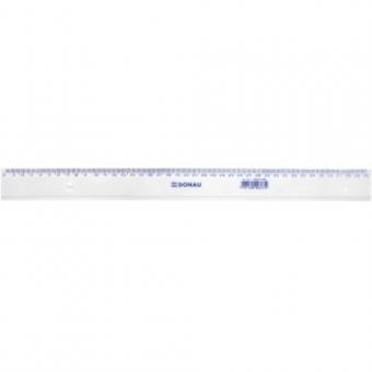 Rigla din plastic transparent, 40cm, DONAU
