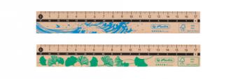RIGLA LEMN 17CM GREENLINE