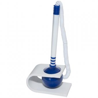Pix cu suport autoadeziv si snur, vertical, Office Products - corp alb/albastru - scriere albastra