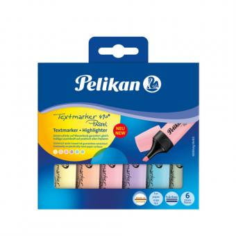 TEXTMARKER 490 CULORI PASTEL SET 6