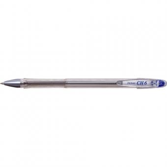 Pix PENAC CH6, transparent, 0.7mm, varf metalic - albastru