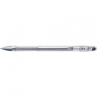 Pix PENAC CH6, transparent, 0.7mm, varf metalic - negru