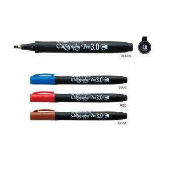 Marker ARTLINE Supreme Calligraphy, varf tesit din fetru 3.0mm - albastru