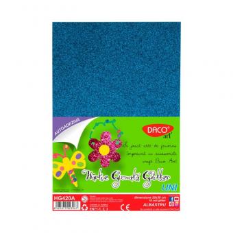 Hartie gumata autoadeziva glitter HG420A 20X30 cm 10 coli DACO