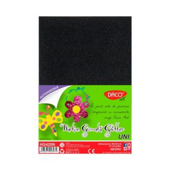 Hartie gumata autoadeziva glitter 10 coli, DACO, HG420N