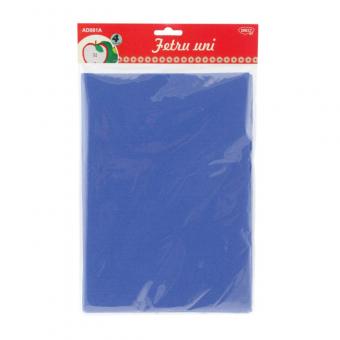 Accesorii craft - AD081A Fetru uni set 4 albastru DACO