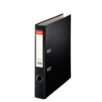 Biblioraft plastifiat 5cm negru economy ESSELTE