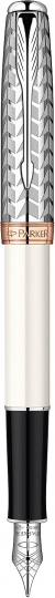 Stilou  Parker Sonnet Premium Feminine Pearl and Metal