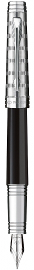 Stilou  Parker Premier Laque Black Custom Tartan ST