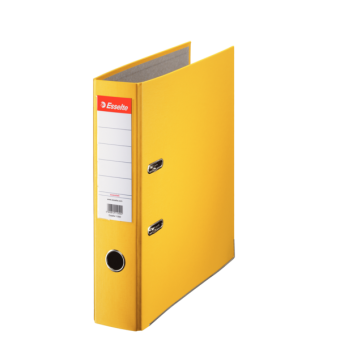 Biblioraft plastifiat 7.5 cm galben economy ESSELTE