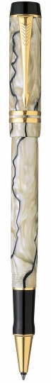Roller  Parker Duofold Pearl and Black GT