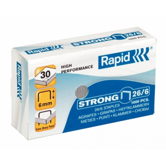 Capse 26/6, 1000 buc/cutie, RAPID Strong