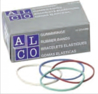 Elastice pentru bani,   50g/cutie, D 85 x 1,5mm, ALCO