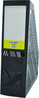 Suport vertical plastic pentru cataloage,  75mm, KEJEA - negru