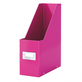 Suport vertical pentru cataloage, LEITZ Click & Store, carton laminat - roz