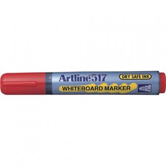 Marker pentru tabla de scris ARTLINE 517 - Dry safe ink, varf rotund 2.0mm - rosu
