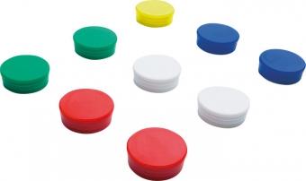Magneti D20 mm, 10/set, SMIT - galben