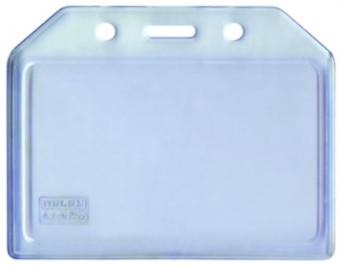 Buzunar PVC flexibil, pentru ID carduri, 105 x  74mm, orizontal, 5 buc/set, KEJEA - transparent