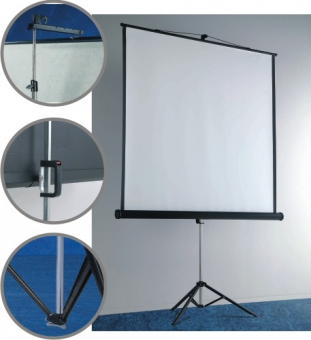Ecran proiectie pe trepied 153 x 153 cm, SMIT