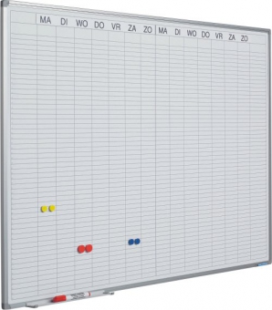 Planner dublu saptamanal, 90 x 120 cm, profil aluminiu SL, SMIT