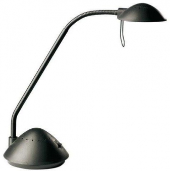 Lampa de birou cu brat flexibil, 20W  - halogen, ALCO - neagra