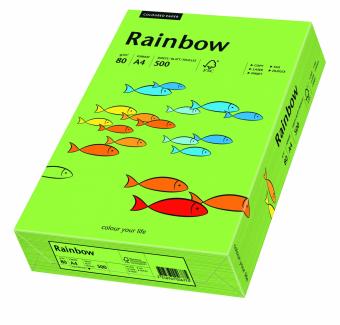 Hartie colorata verde Rainbow A4, 80gr/mp, 500coli/top