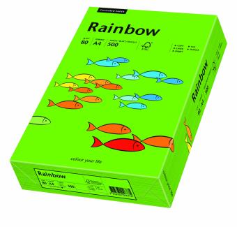 Hartie colorata verde intens Rainbow A4, 80gr/mp, 500coli/top