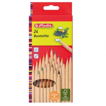 Creioane color natur 1/1 set 24 bucati