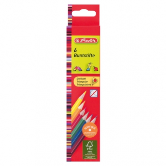 Creioane color triunghiular 1/1 set 6 bucati