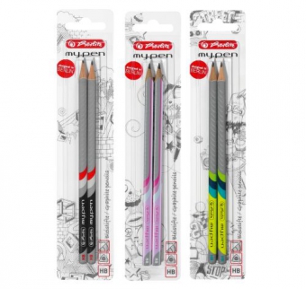Creioane My.Pen, mina HB diverse combinatii de culori set 2 bucati
