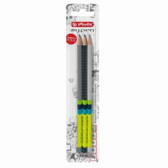 Creioane My.Pen, mina H, HB, B diverse combinatii de culori set 3 bucati