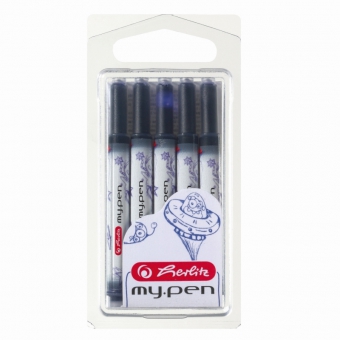 Patroane My.Pen albastre set 5 bucati