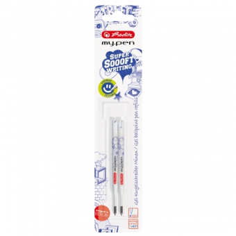 Mine pix cu gel My.Pen albastre set 2 bucati