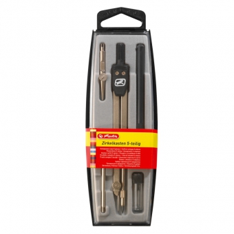 Trusa compas 5 piese herlitz
