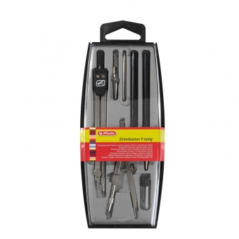 Trusa compas 7 piese herlitz