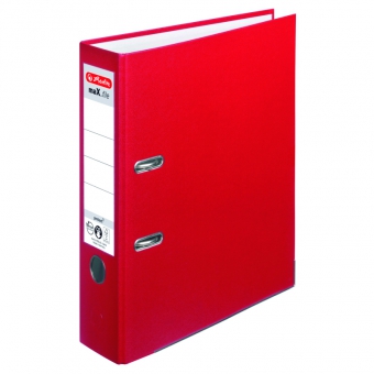 Biblioraft A4 pp 8 cm, culoare rosu Herlitz
