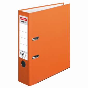 Biblioraft A4 pp 8 cm, culoare orange Herlitz