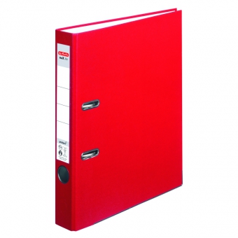 Biblioraft A4 pp 5 cm, culoare rosu Herlitz