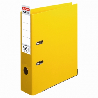 Biblioraft A4 pp (interior-exterior) 8cm chromocolor, culoare galben