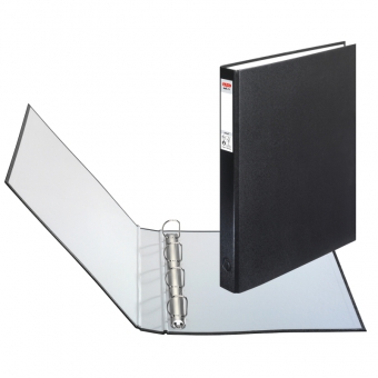 Caiet mecanic A4 4 inele, culoare negru