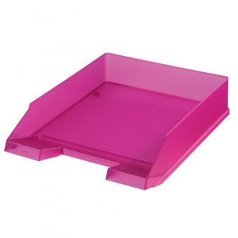 Tavita corespondenta A4 - C4 clasic, culoare roz translucid