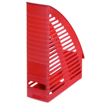 Suport dosare plastic, culoare rosu Herlitz