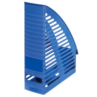 Suport dosare plastic, culoare albastru Herlitz