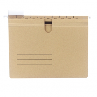 Dosar suspendat carton natur A4 cu sina set 50 bucati