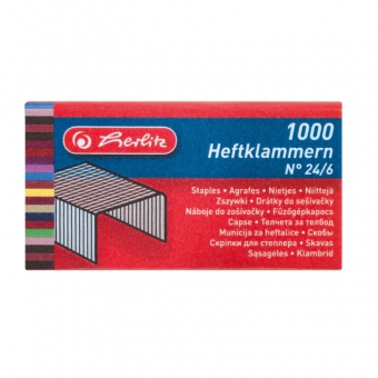 Agrafe capsator 24/6 1000 bucati/cutie Herlitz