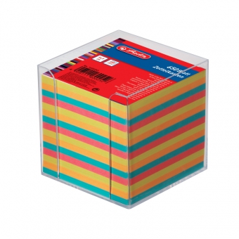 Cub hartie color 9x9x9 cm 650 file cu suport